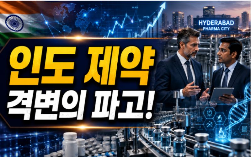 인도 제약 산업 격변과 글로벌 시장 변화, 제약 공장에서 비즈니스 전략을 논의하는 전문가